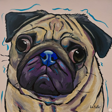 Load image into Gallery viewer, Custom Hand Painted Pet Portraits -Dog or Cat Painting on Canvas - EXPRESSIVE STYLE
