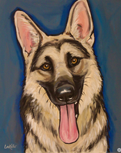 Load image into Gallery viewer, Custom Hand Painted Pet Portraits -Dog or Cat Painting on Canvas - EXPRESSIVE STYLE
