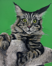 Load image into Gallery viewer, Custom Hand Painted Pet Portraits -Dog or Cat Painting on Canvas - REALISTIC STYLE
