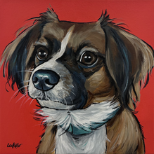 Load image into Gallery viewer, Custom Hand Painted Pet Portraits -Dog or Cat Painting on Canvas - EXPRESSIVE STYLE
