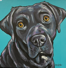 Load image into Gallery viewer, Custom Hand Painted Pet Portraits -Dog or Cat Painting on Canvas - EXPRESSIVE STYLE
