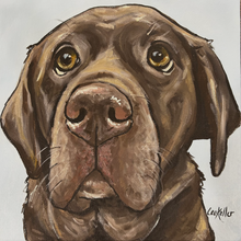 Load image into Gallery viewer, Custom Hand Painted Pet Portraits -Dog or Cat Painting on Canvas - EXPRESSIVE STYLE
