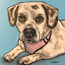 Load image into Gallery viewer, Custom Hand Painted Pet Portraits -Dog or Cat Painting on Canvas - EXPRESSIVE STYLE
