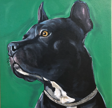 Load image into Gallery viewer, Custom Hand Painted Pet Portraits -Dog or Cat Painting on Canvas - EXPRESSIVE STYLE
