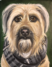 Load image into Gallery viewer, Custom Hand Painted Pet Portraits -Dog or Cat Painting on Canvas - REALISTIC STYLE
