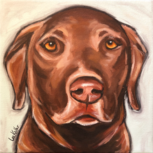 Load image into Gallery viewer, Custom Hand Painted Pet Portraits -Dog or Cat Painting on Canvas - EXPRESSIVE STYLE
