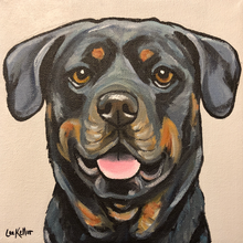 Load image into Gallery viewer, Custom Hand Painted Pet Portraits -Dog or Cat Painting on Canvas - EXPRESSIVE STYLE
