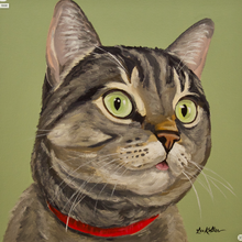 Load image into Gallery viewer, Custom Hand Painted Pet Portraits -Dog or Cat Painting on Canvas - REALISTIC STYLE
