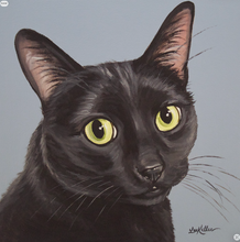 Load image into Gallery viewer, Custom Hand Painted Pet Portraits -Dog or Cat Painting on Canvas - REALISTIC STYLE
