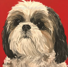 Load image into Gallery viewer, Custom Hand Painted Pet Portraits -Dog or Cat Painting on Canvas - REALISTIC STYLE
