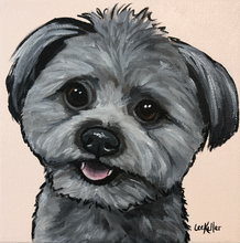Load image into Gallery viewer, Custom Hand Painted Pet Portraits -Dog or Cat Painting on Canvas - EXPRESSIVE STYLE
