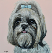 Load image into Gallery viewer, Custom Hand Painted Pet Portraits -Dog or Cat Painting on Canvas - REALISTIC STYLE
