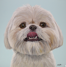 Load image into Gallery viewer, Custom Hand Painted Pet Portraits -Dog or Cat Painting on Canvas - REALISTIC STYLE
