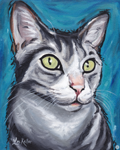 Load image into Gallery viewer, Custom Hand Painted Pet Portraits -Dog or Cat Painting on Canvas - EXPRESSIVE STYLE
