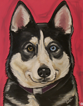 Load image into Gallery viewer, Custom Hand Painted Pet Portraits -Dog or Cat Painting on Canvas - EXPRESSIVE STYLE
