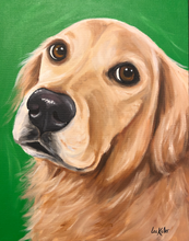Load image into Gallery viewer, Custom Hand Painted Pet Portraits -Dog or Cat Painting on Canvas - EXPRESSIVE STYLE

