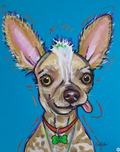 Load image into Gallery viewer, Custom Hand Painted Pet Portraits -Dog or Cat Painting on Canvas - EXPRESSIVE STYLE
