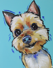 Load image into Gallery viewer, Custom Hand Painted Pet Portraits -Dog or Cat Painting on Canvas - EXPRESSIVE STYLE
