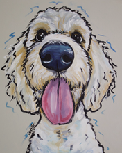 Load image into Gallery viewer, Custom Hand Painted Pet Portraits -Dog or Cat Painting on Canvas - EXPRESSIVE STYLE
