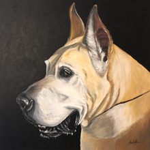 Load image into Gallery viewer, Custom Hand Painted Pet Portraits -Dog or Cat Painting on Canvas - REALISTIC STYLE
