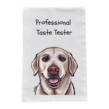 Load image into Gallery viewer, Yellow Lab Kitchen Towel, Tea Towel - "Professional Taste Tester"

