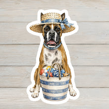 Load image into Gallery viewer, Boxer Vinyl Sticker - 4" Coastal Dog Stickers
