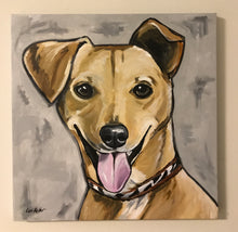 Load image into Gallery viewer, Custom Hand Painted Pet Portraits -Dog or Cat Painting on Canvas - EXPRESSIVE STYLE
