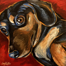 Load image into Gallery viewer, Custom Hand Painted Pet Portraits -Dog or Cat Painting on Canvas - EXPRESSIVE STYLE
