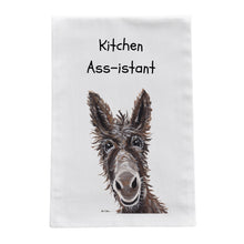 Load image into Gallery viewer, Funny Donkey Kitchen Towel, Tea Towel 'Kitchen Ass-istant"
