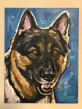 Load image into Gallery viewer, Custom Hand Painted Pet Portraits -Dog or Cat Painting on Canvas - EXPRESSIVE STYLE
