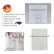Load image into Gallery viewer, Welcome Fall Farm Animal Tea Towel - Fall Farm Animals Kitchen Towel
