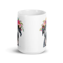 Load image into Gallery viewer, Great Dane Mug, Dog Coffee Mug, 15oz Bright Blooms Great Dane Dog Mug
