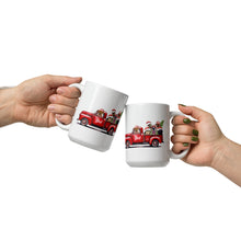 Load image into Gallery viewer, Dog Mug &#39;Farm Truck Mug&#39;, Christmas Coffee Mug, 15oz Dog Mug
