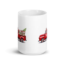 Load image into Gallery viewer, Alpaca Mug &#39;Farm Truck Mug&#39;, Christmas Coffee Mug, 15oz Alpaca Mug
