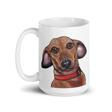 Load image into Gallery viewer, Dachshund Mug, Dog Coffee Mug, 15oz Dachshund Dog Mug
