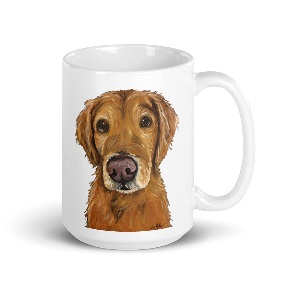 Golden Retriever Mug, Dog Coffee Mug, 15oz Retriever Dog Mug