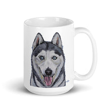 Load image into Gallery viewer, Husky Mug, Dog Coffee Mug, 15oz Husky Dog Mug
