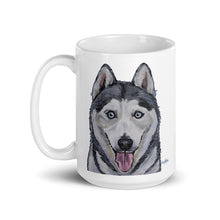 Load image into Gallery viewer, Husky Mug, Dog Coffee Mug, 15oz Husky Dog Mug
