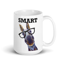 Load image into Gallery viewer, Donkey Mug, &#39;Smart Donkey&#39; Coffee Mug, 15oz Donkey Mug
