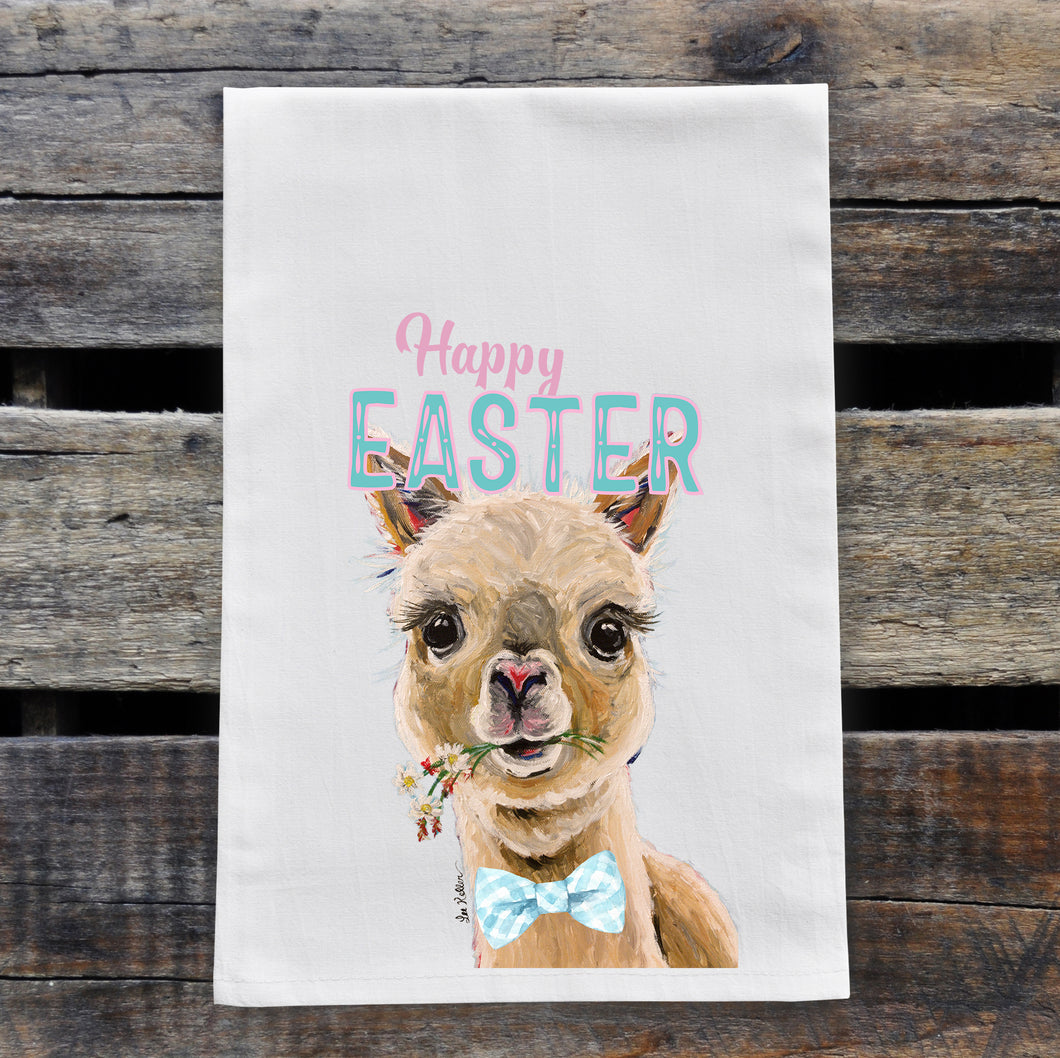 Easter Towel, Alpaca Towel 'Holly', Spring Kitchen Decor