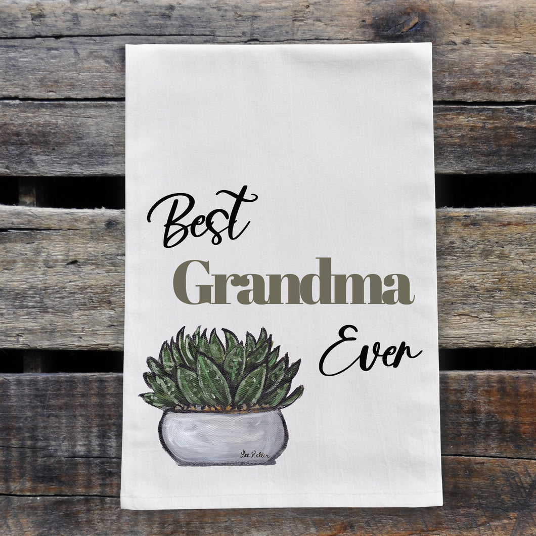 Mother's Day 'Best Grandma Ever' Tea Towel
