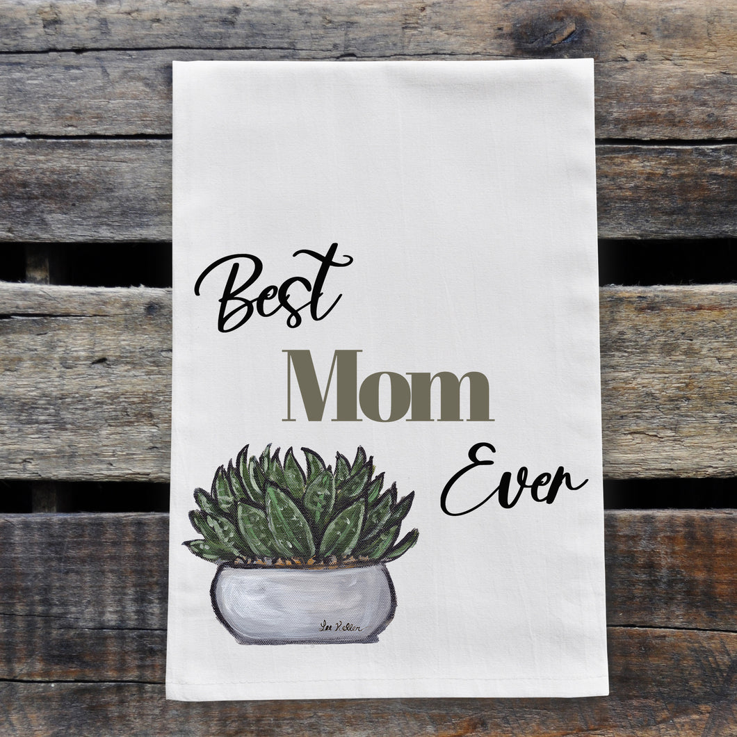 Mother's Day 'Best Mom Ever' Tea Towel