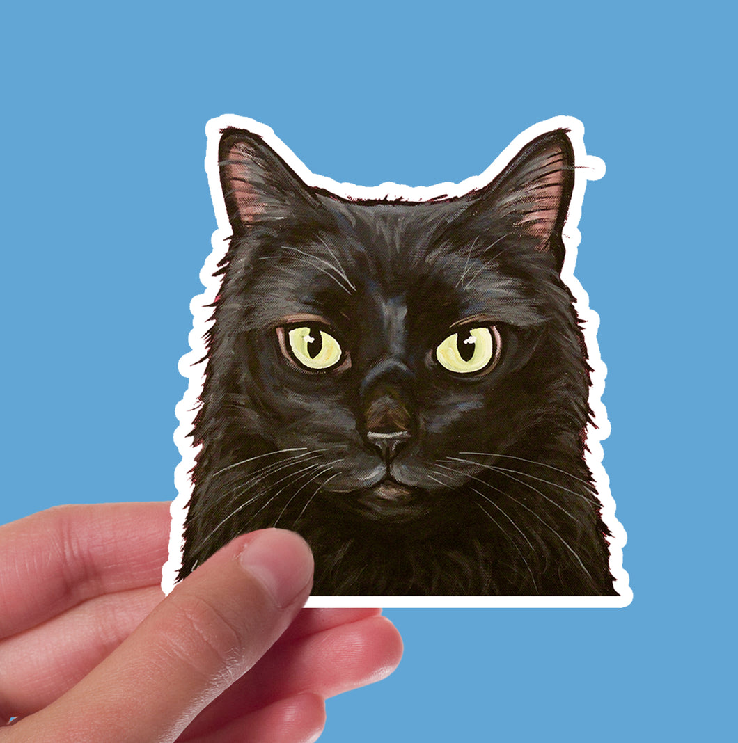 Black Cat Sticker, 4