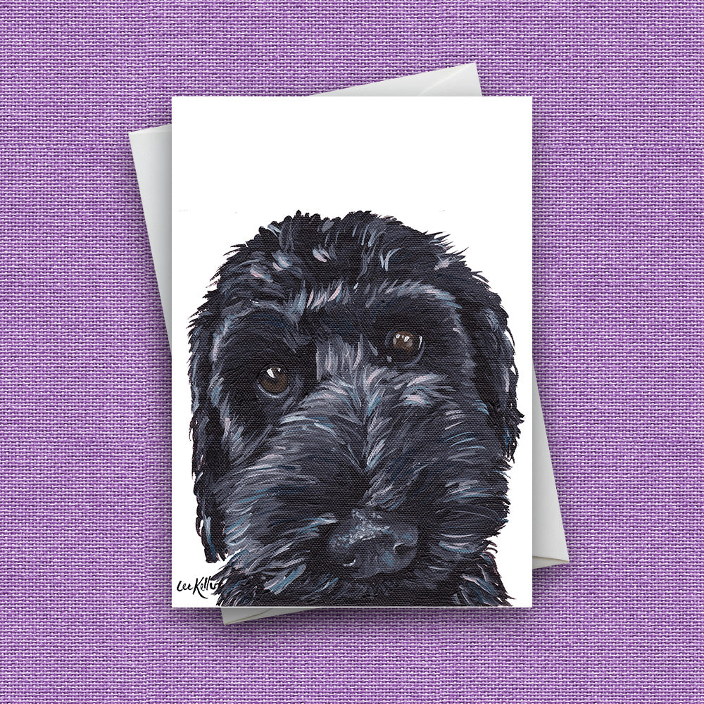 Greeting Card 'Labradoodle', Dog Greeting Card