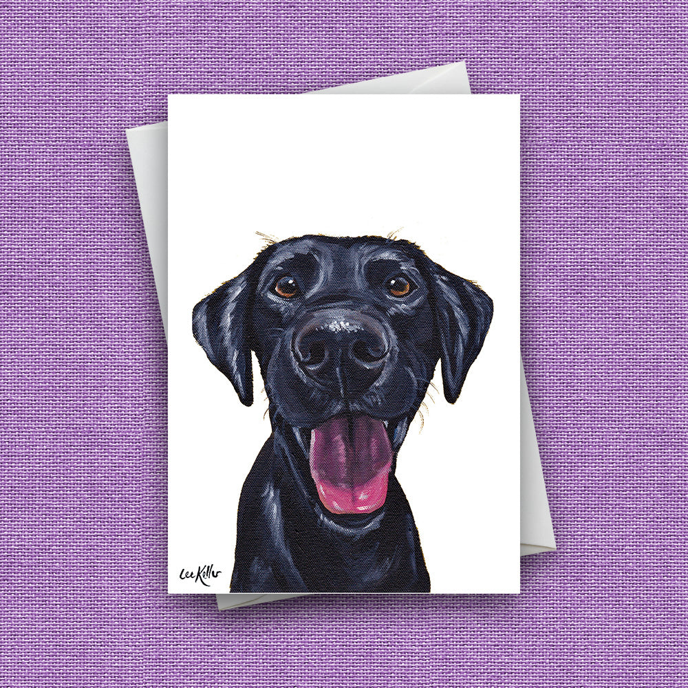 Greeting Card 'Black Lab', Dog Greeting Card
