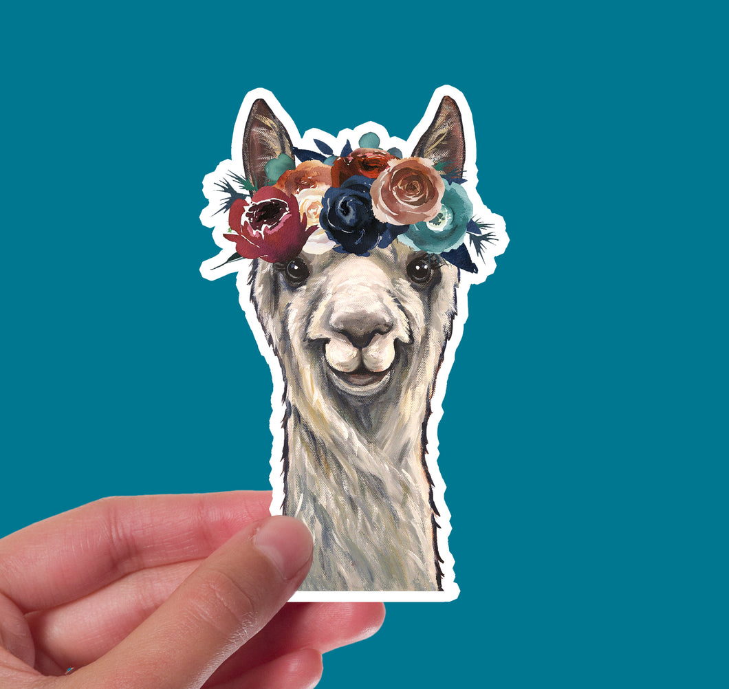 Dark Boho Alpaca Sticker 'Elliemae', 4