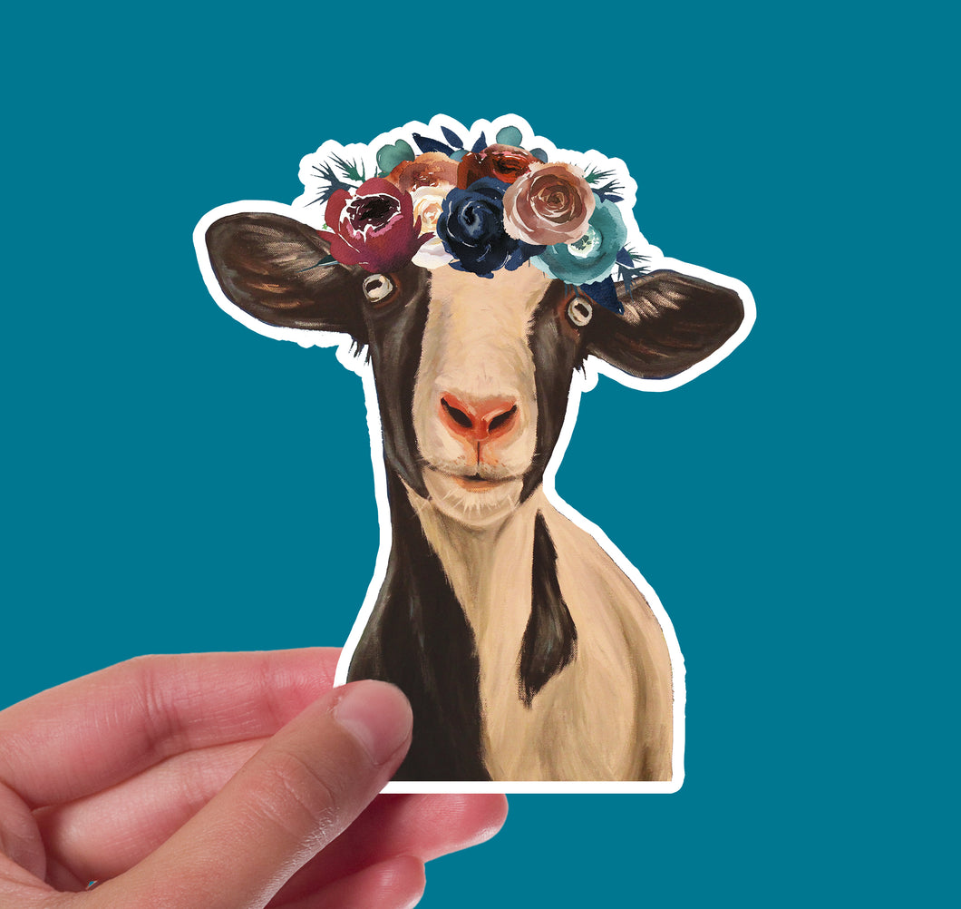 Dark Boho Goat Sticker 'Luna', 4