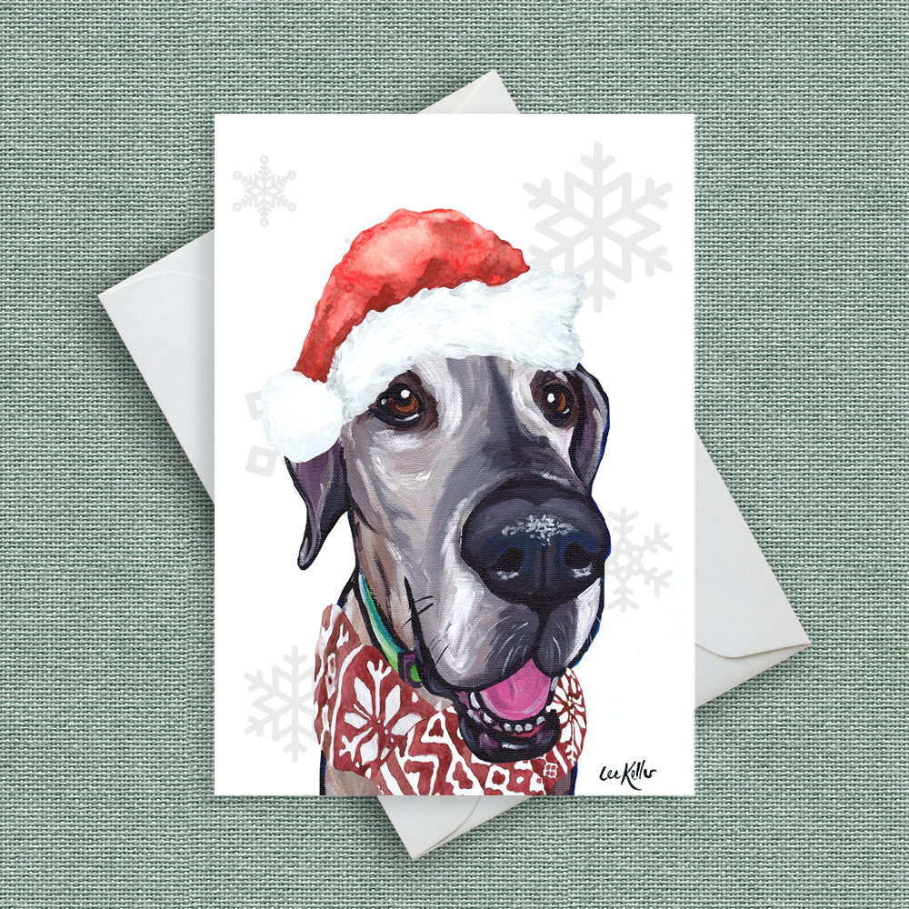 Christmas Card 'Great Dane', Dog Christmas Card