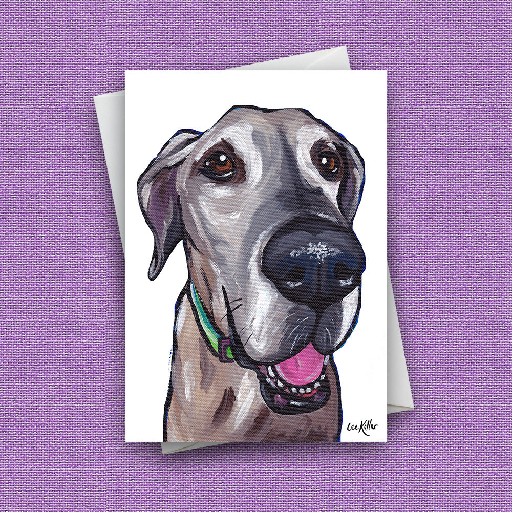 Greeting Card 'Great Dane', Dog Greeting Card