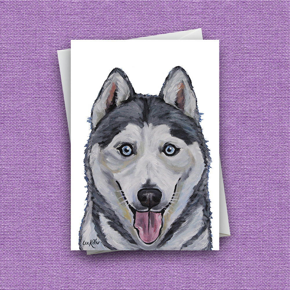 Greeting Card 'Husky', Dog Greeting Card